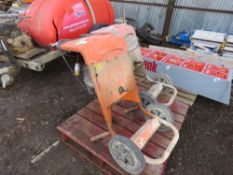 2 X BELLE MINIMIX 110VOLT CEMENT MIXERS, NO DRUMS.