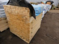 EXTRA LARGE PACK OF UNTREATED TIMBER SLATS: 1.20M LENGTH X 60MM X 20MM APPROX.