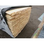 LARGE PACK OF UNTREATED SHIPLAP TIMBER CLADDING BOARDS: 100MM X 1.83M LENGTH APPROX.