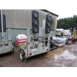 SRL TRAFFIC LIGHT TRAILER WITH 2 X PORTABLE TRAFFIC LIGHT SETS.