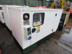 JCB 11KVA SKID MOUNTED SILENCED GENERATOR, SINGLE PHASE 240V OUTPUT, 2016 BUILD. SOURCED FROM MAJOR