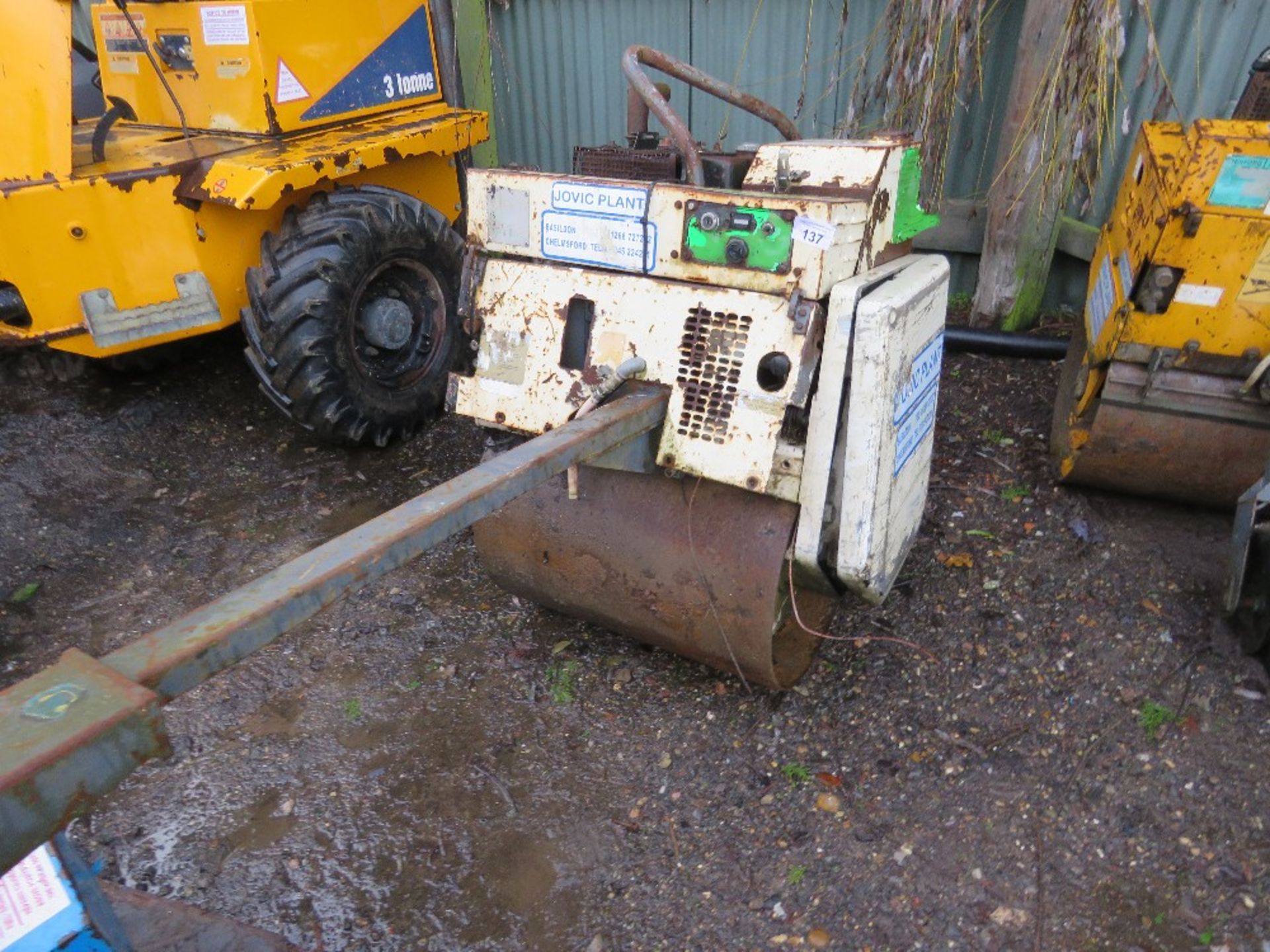 BENFORD TEREX SINGLE DRUM ROLLER FOR SPARES/REPAIR, YEAR 2009.