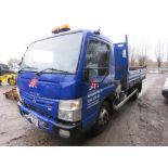 MITSUBISHI CANTER 7.5TONNE TIPPER LORRY TRUCK REG:WU64 ASZ. AUTOMATIC. TEST RECENTLY EXPIRED (END OC