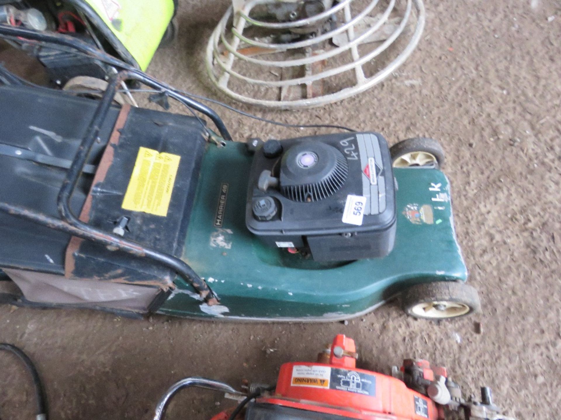 HAYTER HARRIER ROLLER MOWER WITH COLLECTOR. THIS LOT IS SOLD UNDER THE AUCTIONEERS MARGIN SCHEME, - Image 2 of 2