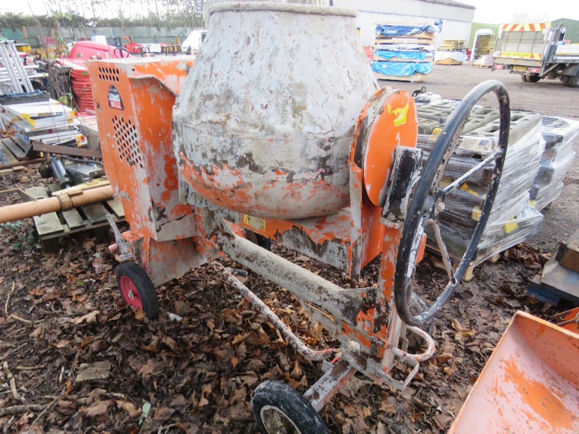 BELLE YANMAR ENGINED ELECTRIC START CEMENT MIXER - Image 2 of 3