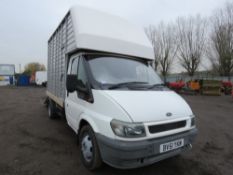 FORD TRANSIT TWIN WHEEL HORSE BOX REG: MOT UNTIL 23/11/24 (DUPLICATE V5 ON ORDER) SIDE AND