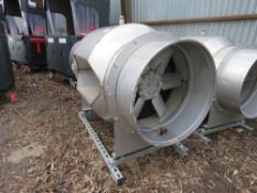 2 X CENTRIFUGAL DUCT FAN UNITS, LOOK LIKE STAINLESS STEEL. MADE BY FAN ENGINEERING MIDLANDS LTD. 1.