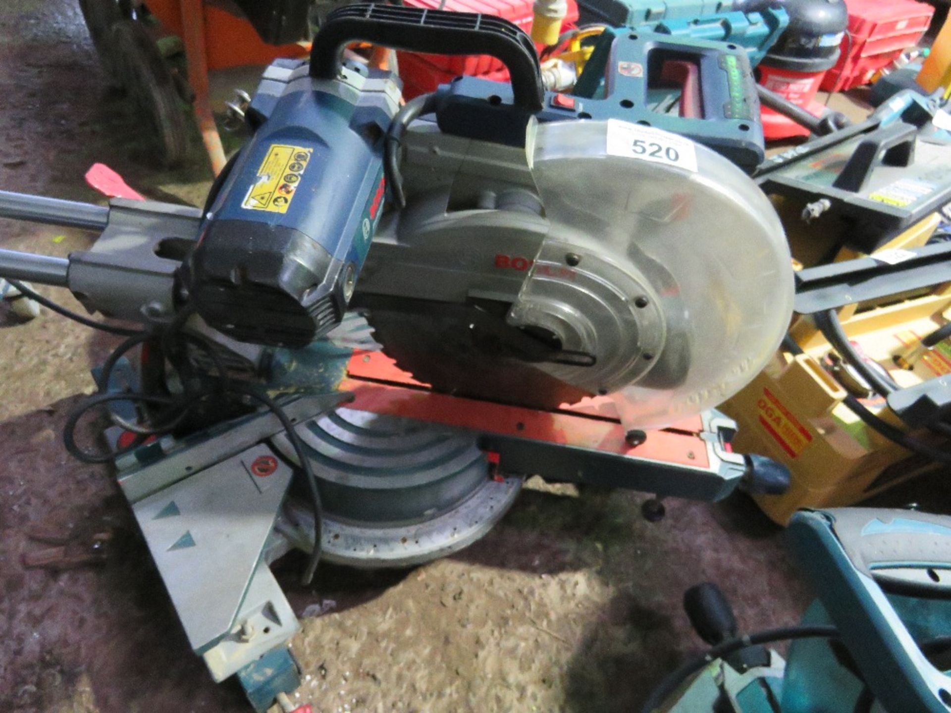 BOSCH 110VOLT MITRE SAW WITH TRANSFORMER.