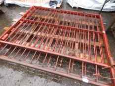 PAIR OF HEAVY DUTY STEEL GATES, 1.85M X 2.03M EACH APPROX. THIS LOT IS SOLD UNDER THE AUCTIONEERS