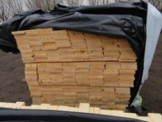 EXTRA LARGE PACK OF UNTREATED TOP CAP TIMBER BOARDS: 120MM X 20MM X 2M LENGTH APPROX. 470NO LENGTH