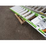 GROUNDCUE GRP STEP LADDER WITH PLATFORM, APPEARS LITTLE USED, 14FT OVERALL LENGTH APPROX. SOURCED FR