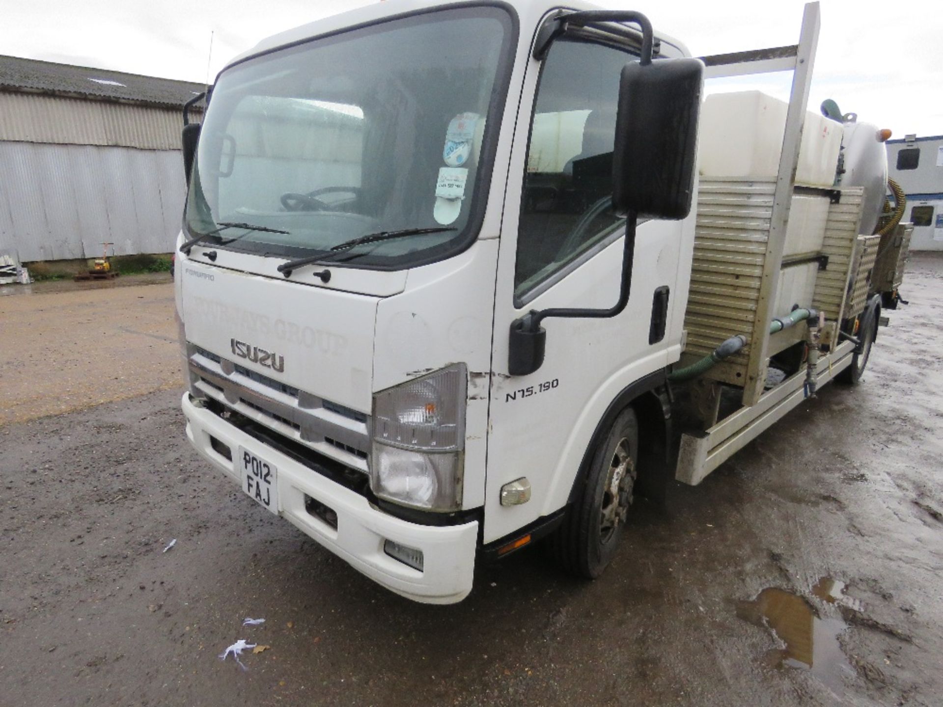 ISUZU 7500KG PORTABLE TOILET SERVICE TRUCK REG:PO12 FAJ. WITH V5, OWNED FROM NEW, 70,521REC MILES. - Image 17 of 17