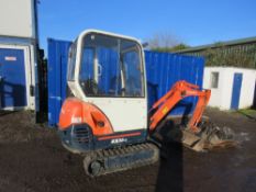 KUBOTA KX36-3 RUBBER TRACKED MINI DIGGER WITH CAB, YEAR 2006 APPROX. 3459 REC HRS. 5 BUCKETS, BREAKE