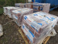 7NO PACKS OF REDLAND DUOPLAIN RUSTIC RED ROOF TILES. THIS LOT IS SOLD UNDER THE AUCTIONEERS MARGI