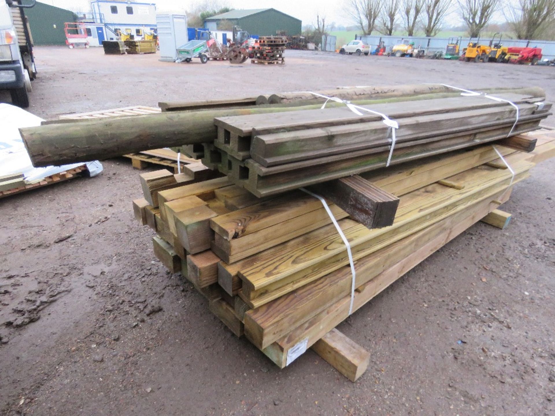 QUANTITY OF TIMBER POSTS, 6-11FT LENGTH APPROX. - Image 2 of 10