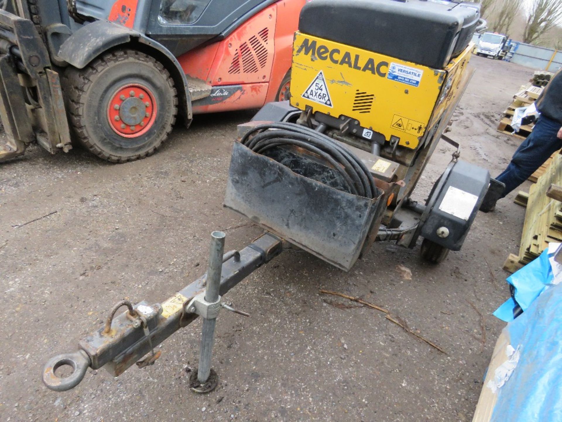 MECALAC MBR71 SINGLE DRUM ROLLER BREAKER ON TRAILER YEAR 2019. 462 REC HOURS. WITH BREAKER AND HOSES - Image 4 of 11