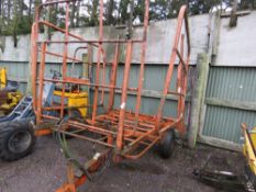 RICHIE STACKED FLAT 8 BALE TRANSPORT TRAILER. DIRECT FROM LOCAL SMALLHOLDING. THIS LOT IS SOLD UN