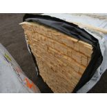 EXTRA LARGE PACK OF UNTREATED THIN WOVEN PANEL SLATS: 45MM X 1.75M LENGTH APPROX.