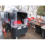 ARMORGARD WHEELED CUTTING STATION CABINET. SOURCED FROM LARGE SCALE COMPANY LIQUIDATION.