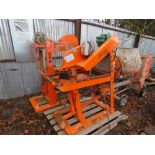 2 X REDBAND 110VOLT POWERED SLAB CUTTING SAWBENCHES.