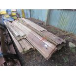 QUANTITY OF ASSORTED LENGTH PILING SHEETS, 1.2M - 3M LENGTH APPROX.