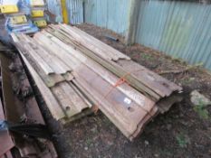 QUANTITY OF ASSORTED LENGTH PILING SHEETS, 1.2M - 3M LENGTH APPROX.