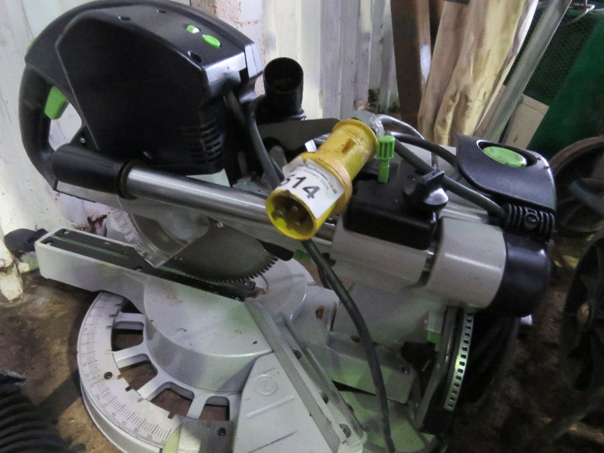 FESTOOL 110VOLT MITRE SAW WITH SLIDING HEAD. - Image 2 of 3