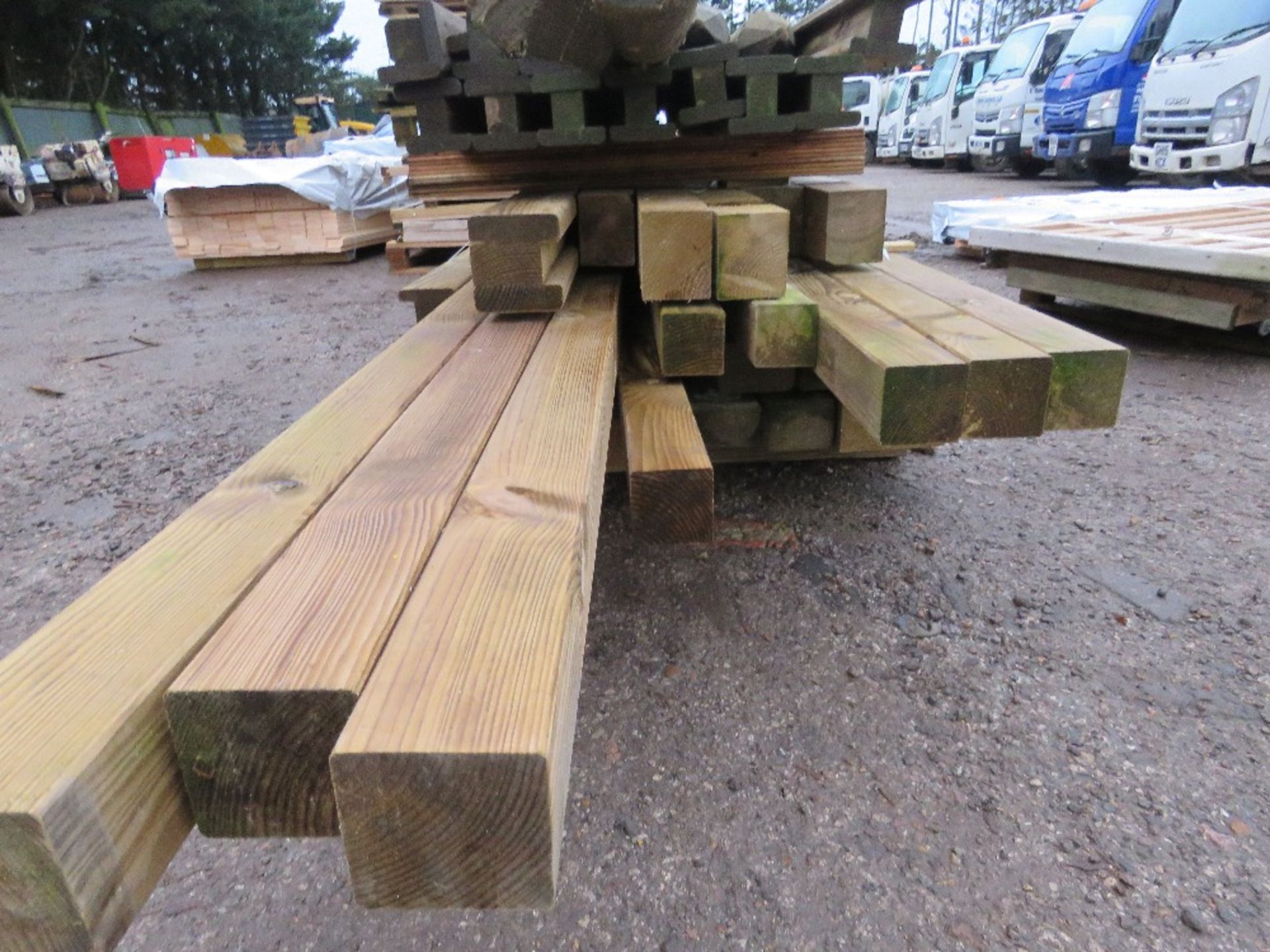 QUANTITY OF TIMBER POSTS, 6-11FT LENGTH APPROX. - Image 7 of 10