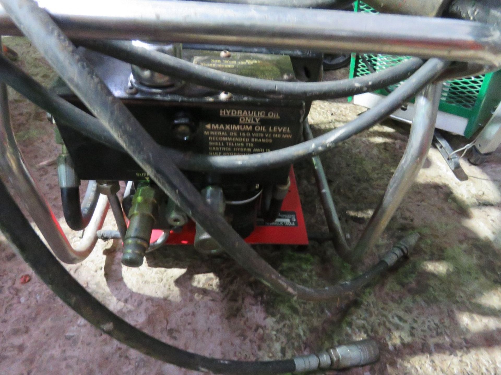 SMALL SIZED PACEBREAK HYDRAULIC BREAKER WITH HOSE AND GUN. - Image 3 of 4