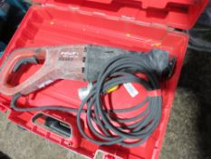 2 X HILTI RECIPROCATING SAWS: ONE COMPLETE, ONE FOR SPARES.