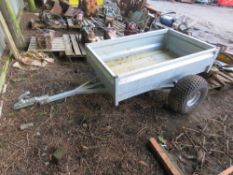 QUAD BIKE TOWED GALVANISED GENERAL PURPOSE TRAILER ON FLOATATION TYRES, 1.61MX 1M APPROX. UNUSED.