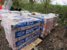 4NO PACKS OF IBSTOCK RED BRICKS, UNUSED, 500NO APPROX IN EACH PACK. THIS LOT IS SOLD UNDER THE A