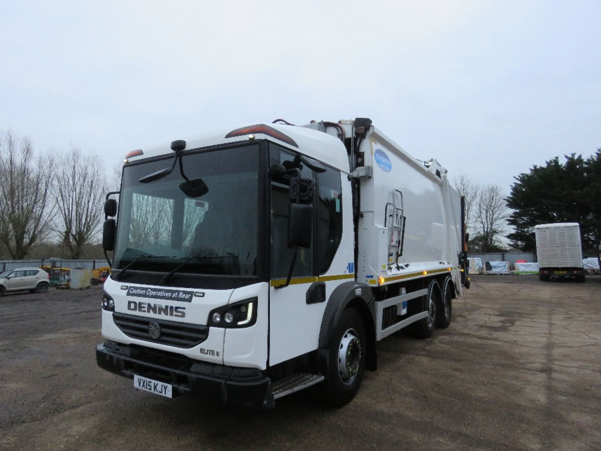 DENNIS EAGLE ELITE EURO 6 REFUSE TRUCK WITH BIN LIFTS. REG:VX15 KJY OLYMPUS TWIN PACK EQUIPMENT. 9 - Image 3 of 14