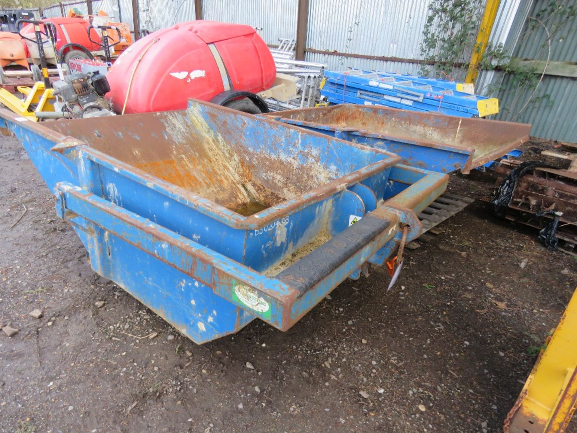 2 X LANGTONS BS1200 BOAT TYPE CONCRETE SKIPS, CURRENTLY IN TEST. - Image 2 of 5