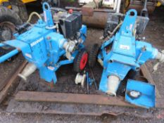 2 X DIESEL ENGINED WATER PUMPS, 3" INLET 2" OUTLET.