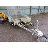 MEREDITH & EYRE HEAVY DUTY MINI DIGGER PLANT TRAILER, 2.6TONNE GROSS CAPACITY, RING HITCH. PN:TR121