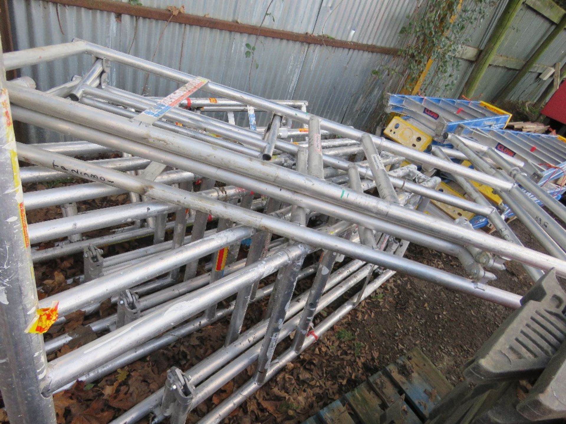 5 X ALUMINIUM PODIUM FRAMES, NO BOARDS. - Image 5 of 7