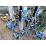 GENIE SLA10 MANUAL OPERATED MATERIAL HOIST LIFT WITH FORKS.