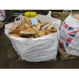 BULK BAG CONTAINING HARDWOOD LOGS. THIS LOT IS SOLD UNDER THE AUCTIONEERS MARGIN SCHEME, THEREFO
