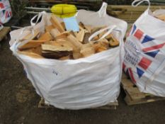 BULK BAG CONTAINING HARDWOOD LOGS. THIS LOT IS SOLD UNDER THE AUCTIONEERS MARGIN SCHEME, THEREFO