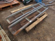 2 X METAL LOADING RAMPS 6FT LENGTH. THIS LOT IS SOLD UNDER THE AUCTIONEERS MARGIN SCHEME, THEREFO