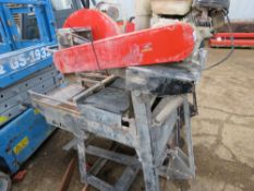 BELLE HONDA PETROL ENGINED SLAB CUTTING SAWBENCH.