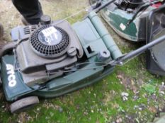 ATCO PETROL ENGINED ROLLER LAWNMOWER , NO COLLECTOR. THIS LOT IS SOLD UNDER THE AUCTIONEERS MARGIN