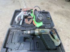 BATTERY DRILL PLUS A CHAINSAW SHARPENER. THIS LOT IS SOLD UNDER THE AUCTIONEERS MARGIN SCHEME, TH