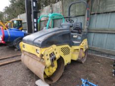 BOMAG BW120-4 DOUBLE DRUM ROLLER, YEAR 2006. SN:101880024115. HOUR CLOCK NOT READABLE. DIRECT FROM