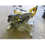 DEWALT 110V MITRE SAW. THIS LOT IS SOLD UNDER THE AUCTIONEERS MARGIN SCHEME, THEREFORE NO VAT WI