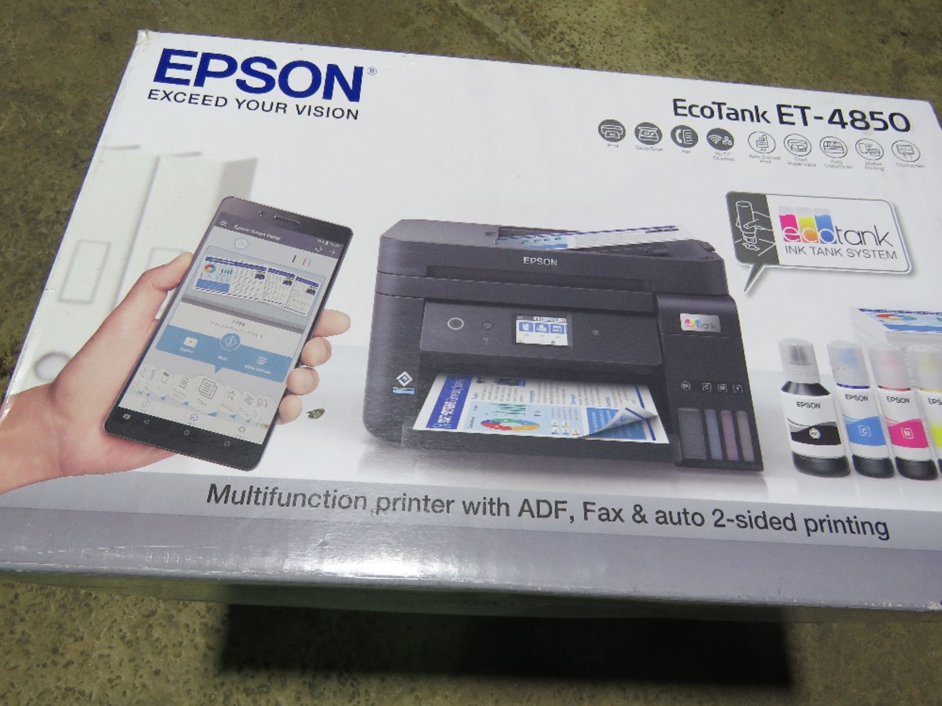 EPSON ET4850 PRINTER, BOXED. SOURCED FROM COMPANY LIQUIDATION.