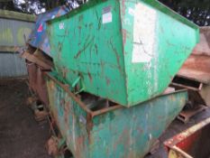 2 X FORKLIFT MOUNTED TIPPING SKIPS, SOURCED FROM DEPOT CLEARANCE.