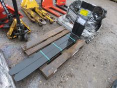 SET OF UNUSED FORKLIFT TINES 1.5M LENGTH FOR 20" CARRIAGE. SOURCED FROM COMPANY LIQUIDATION.
