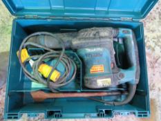 MAKITA MEDIUM SIZED BREAKER DRILL IN A CASE, 110VOLT. OWNER RETIRING. THIS LOT IS SOLD UNDER THE